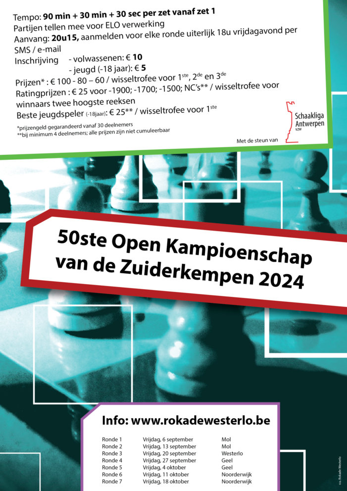 Open Kampioenschap van de Zuiderkempen - Ronde 1 • Rokade Westerlo