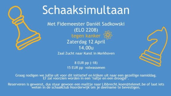 Schaaksimultaan Noorderwijk Daniel 2025